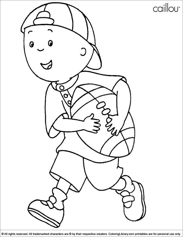 Plansa de colorat cu Caillou 59 55